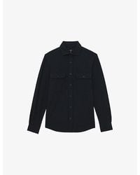 Reiss - Forsithe Twin-Pocket Regular-Fit Cotton-Blend Overshirt - Lyst