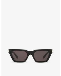 Saint Laurent - Sl633 Calista Cat-eye Frame Acetate Sunglasses - Lyst