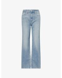 PAIGE - Stevie High-Rise Cotton Denim Jeans - Lyst