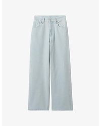 Claudie Pierlot - Washed Wide-Leg Denim Jeans - Lyst