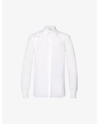 Alexander McQueen - Harness Slim-fit Stretch-cotton Shirt - Lyst