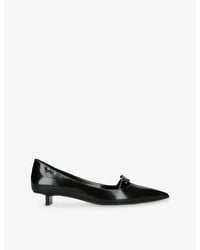 Pierre Hardy - Delphine Patent Leather Kitten Heeled Courts - Lyst