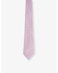 Bottega Veneta - Intrecciato Woven Leather Tie - Lyst