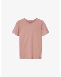 AllSaints - Tonic Logo-Embroidered Slim-Fit Cotton T-Shirt - Lyst