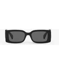 Gucci - gg1325s Branded-arm Rectangle-frame Acetate Sunglasses - Lyst