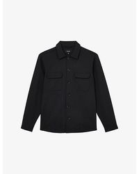 Reiss - Peshi Double-Pocket Stretch-Woven Overshirt - Lyst