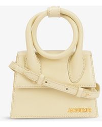 jacquemus le chiquito noeud medium leather top handle bag