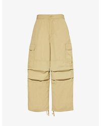 Carhartt - Jet Flap-pocket Wide-leg Mid-rise Cotton Trousers - Lyst