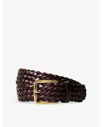 Hackett - Braided Leather Belt - Lyst