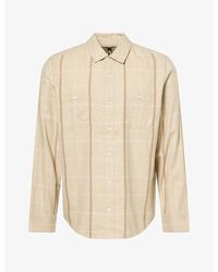 PAIGE - Everett Checked Cotton-Blend Shirt - Lyst