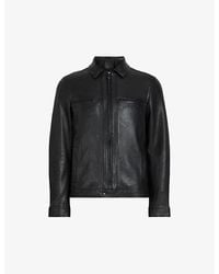 AllSaints - Luck Zip-pocket Regular-fit Leather Jacket X - Lyst