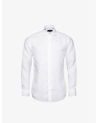 Eton - Casual Buttoned-cuff Regular-fit Linen Shirt - Lyst