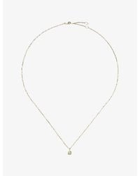 Missoma - Fine April Birthstone 18Ct And Sapphire Pendant Necklace - Lyst