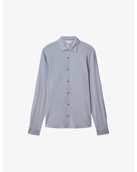 Reiss - Corsica Regular-fit Textured Stretch-cotton Shirt - Lyst