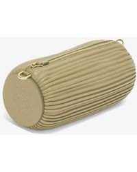 Loewe - Bracelet Pouch Pleated Leather Clutch Bag - Lyst