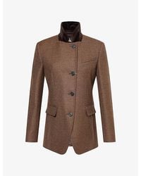 Weekend by Maxmara - Single-Breasted Wool Tweed Jacket - Lyst