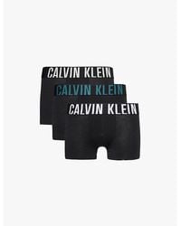 Calvin Klein - Intense Power Pack-Of-Three Stretch-Cotton Trunks - Lyst