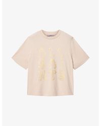 AllSaints - Ella Lisa Logo-Print Cotton T-Shirt - Lyst