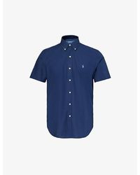 Polo Ralph Lauren - Newport Vy Logo-embroidered Custom-fit Short-sleeve Cotton Shirt - Lyst