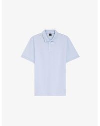 BOSS - Short-Sleeved Textured Cotton Polo Shirt - Lyst