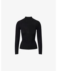 ME+EM - Barely There Ribbed Wool And Cashmere Jumper - Lyst
