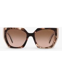 Prada - Pr 15ws Rectangular-frame Acetate Sunglasses - Lyst