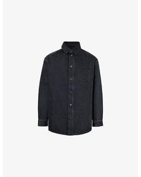 Loewe - Relaxed-Fit Anagram Denim Shirt - Lyst