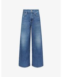Rag & Bone - Miramar Terry Sofie Wide-Leg Cotton Trousers - Lyst