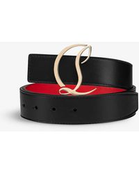 Christian Louboutin - Cl Logo-buckle Leather Belt - Lyst