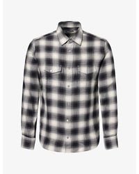 Tom Ford - Slim-Fit Western Check Cotton And Cashmere Shirt - Lyst
