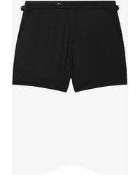 Reiss - Sun Side-adjuster Stretch Recycled-polyester Swim Shorts - Lyst