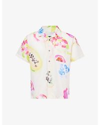 Obey - Soft Fruits Abstract-pattern Cotton Shirt - Lyst