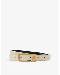 Reiss - Iris Half-Keeper Leather Belt - Lyst
