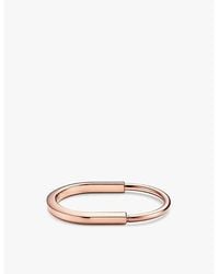 Tiffany & Co. - Tiffany Lock 18Ct Rose- Bangle Bracelet - Lyst