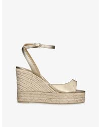 Castañer - Brook Suede Wedge Sandals - Lyst