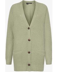 360cashmere - Jacelyn Waffle-pattern Wool And Cashmere-blend Knitted Cardigan - Lyst