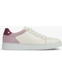 LK Bennett - Signature Stud-embellished Leather Low-top Trainers - Lyst