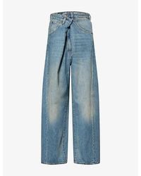 DARKPARK - Ines Fold Over Denim Jeans - Lyst