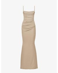 House Of Cb - Milena Corset Stretch-Jersey Maxi Dress - Lyst