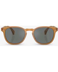 Oliver Peoples - Ov5298su Finley Rectangular-frame Acetate Sunglasses - Lyst