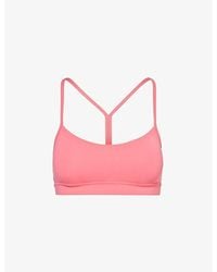 lululemon - Flow Y Scoop-neck Stretch-woven Bra - Lyst