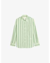 Zadig & Voltaire - Morning Striped Cotton-Poplin Shirt - Lyst