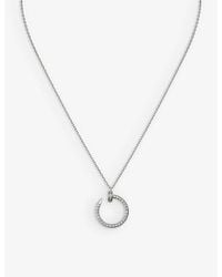 Cartier - Juste Un Clou 18Ct- And 0.38Ct Diamond Pendant Necklace - Lyst