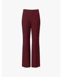 Roland Mouret - Wide-Leg Wool And Silk-Blend Trousers - Lyst
