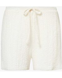 4th & Reckless - Lanai Crinkle-texture Stretch-woven Shorts - Lyst