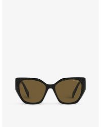 Prada - Pr 19zs Cat-eye Frame Acetate Sunglasses - Lyst