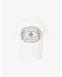 The Couture Club - Lake Como Graphic-Print Cotton T-Shirt - Lyst