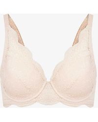 Simone Perele - Spacer Scallop-trim Stretch-lace Plunge Bra - Lyst