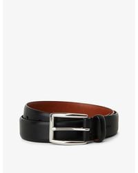 Polo Ralph Lauren - Harness Embossed-Logo Leather Dress Belt - Lyst