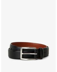 Polo Ralph Lauren - Harness Embossed-Logo Leather Dress Belt - Lyst